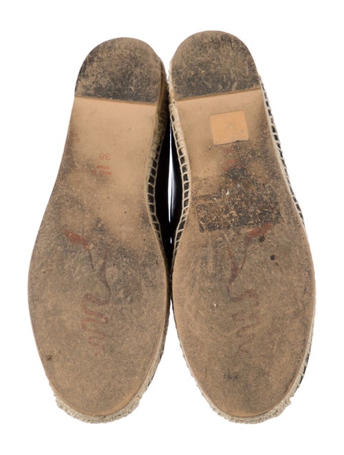 René Caovilla Leather Printed Espadrilles