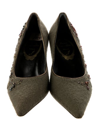 René Caovilla Sequin Embellishments Pumps