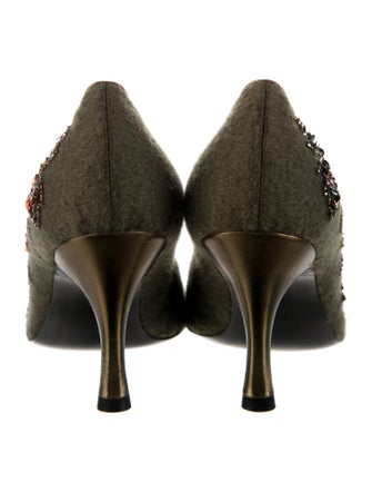 René Caovilla Sequin Embellishments Pumps