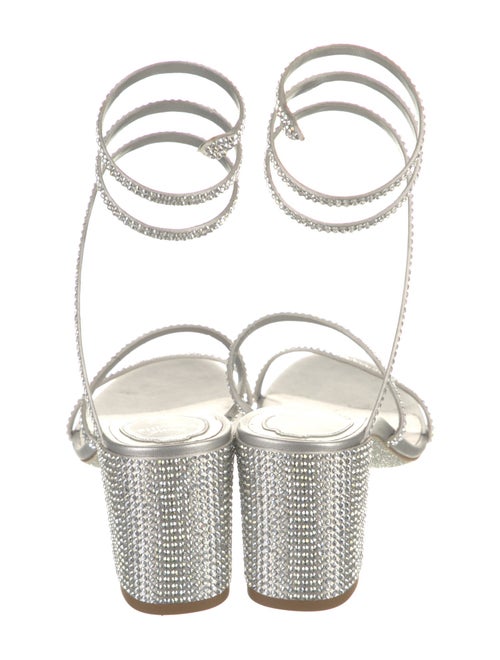 René Caovilla Leather Patterned Gladiator Sandals