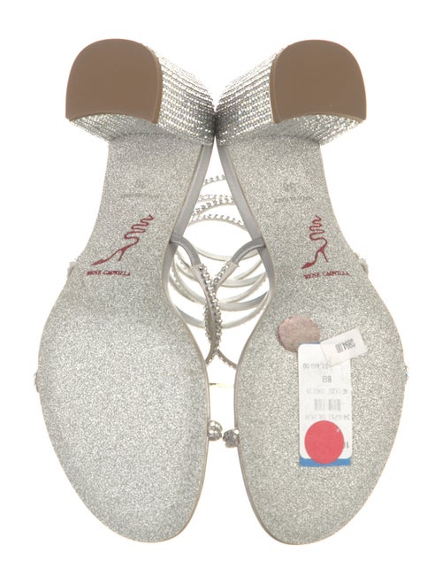 René Caovilla Leather Patterned Gladiator Sandals