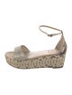 René Caovilla Snakeskin Animal Print Espadrilles