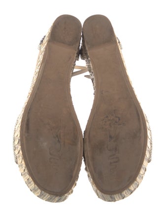 René Caovilla Snakeskin Animal Print Espadrilles