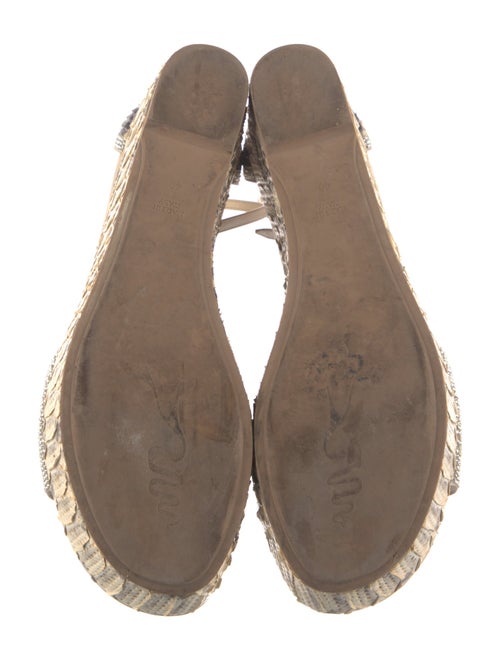 René Caovilla Snakeskin Animal Print Espadrilles