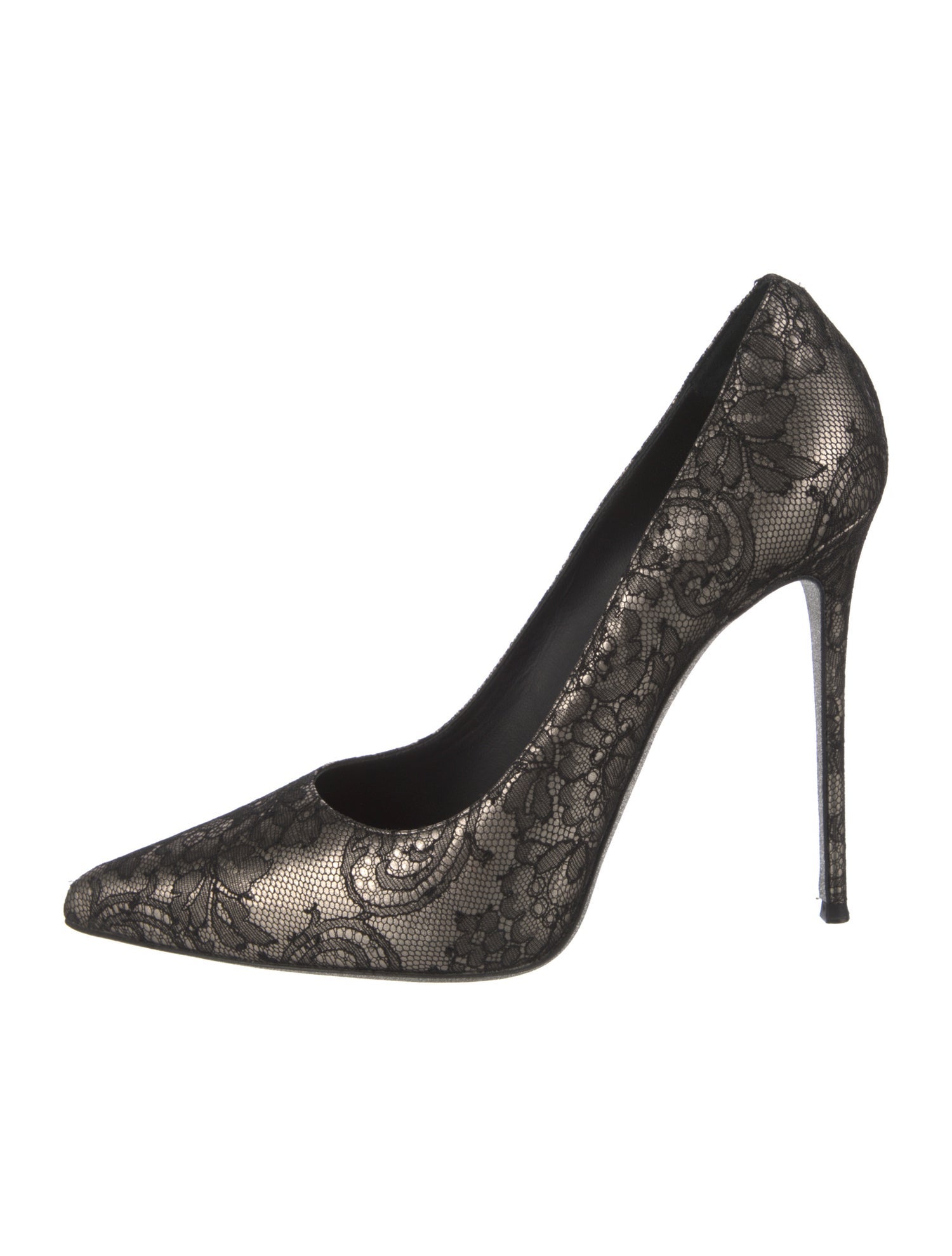René Caovilla Lace Lace Pattern Pumps