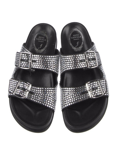 René Caovilla Crystal Slides