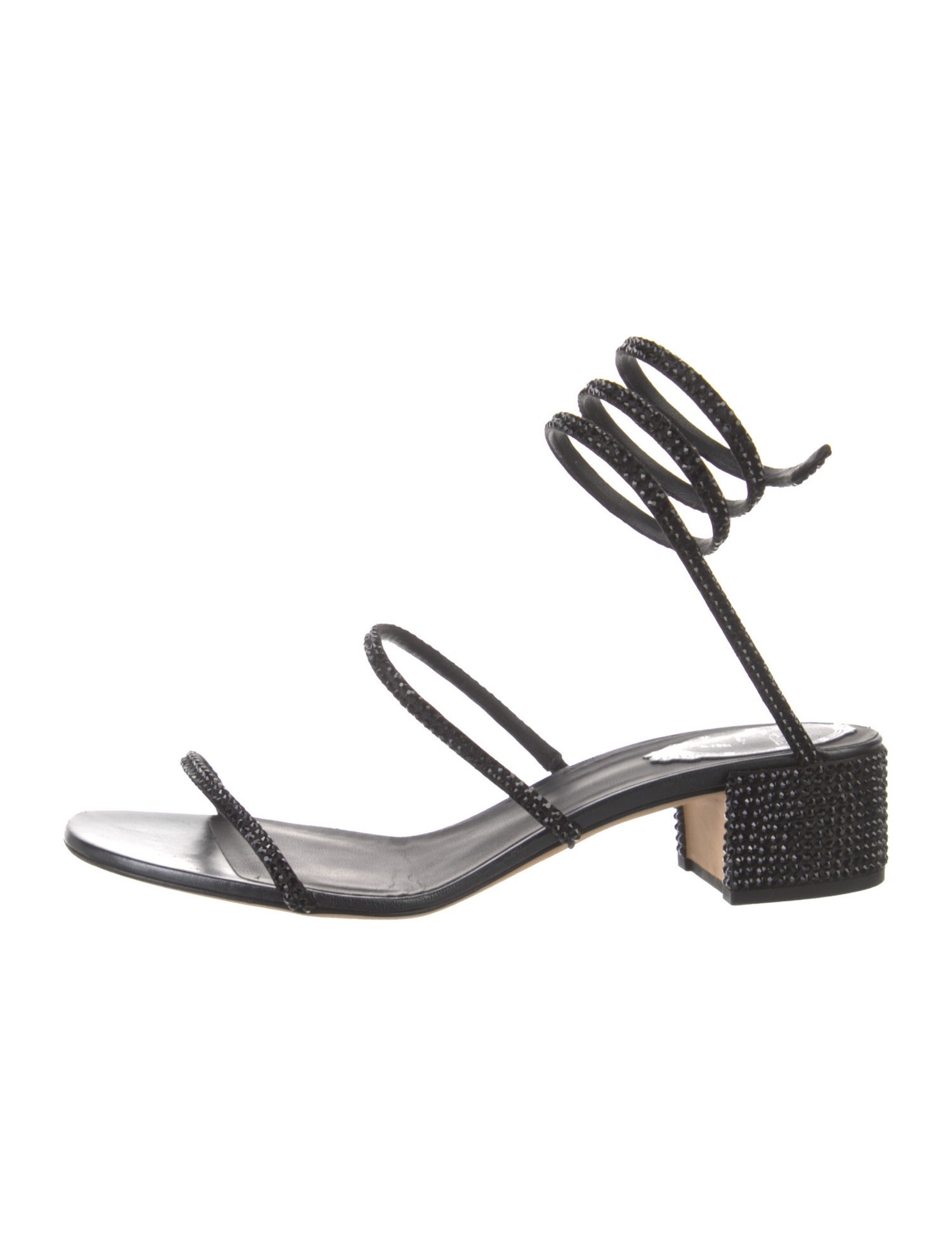 René Caovilla Leather Sandals