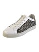 René Caovilla Leather Colorblock Pattern Sneakers
