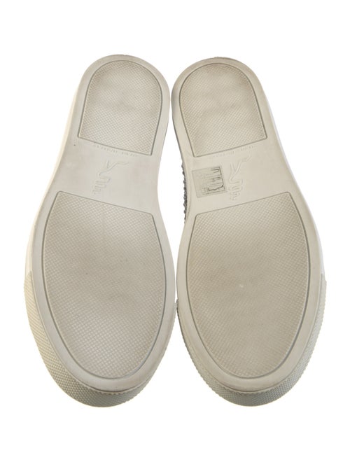 René Caovilla Leather Colorblock Pattern Sneakers