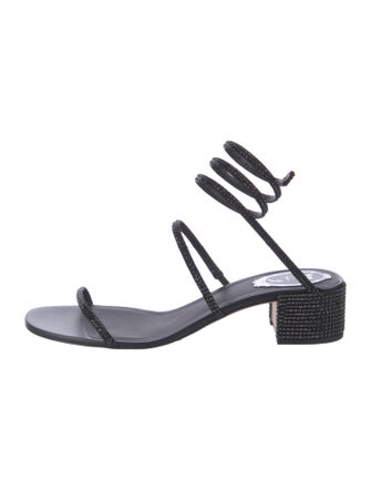 René Caovilla Crystal Crystal Embellishments Gladiator Sandals