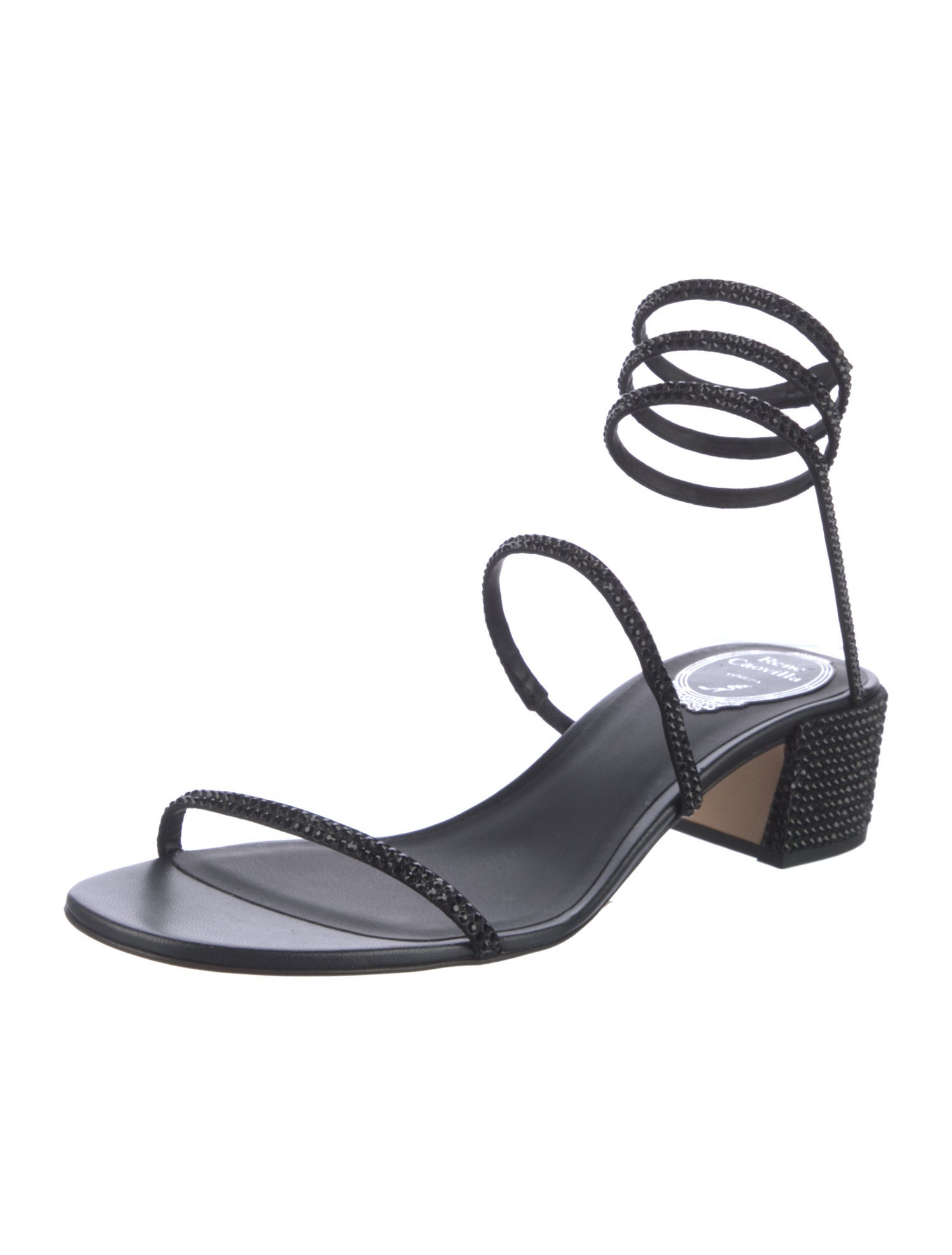 René Caovilla Crystal Crystal Embellishments Gladiator Sandals