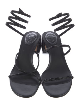 René Caovilla Crystal Crystal Embellishments Gladiator Sandals
