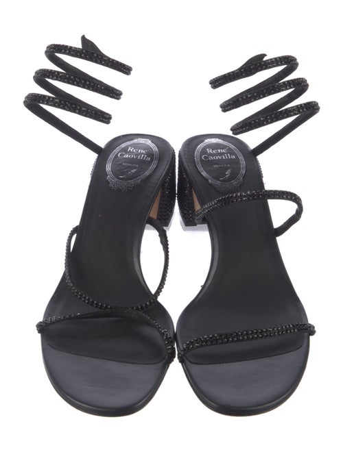 René Caovilla Crystal Crystal Embellishments Gladiator Sandals