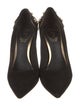 René Caovilla Suede Crystal Embellishments Pumps