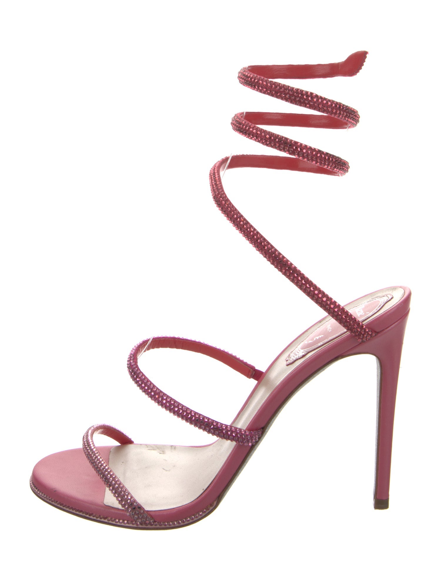 René Caovilla Crystal Crystal Embellishments Sandals