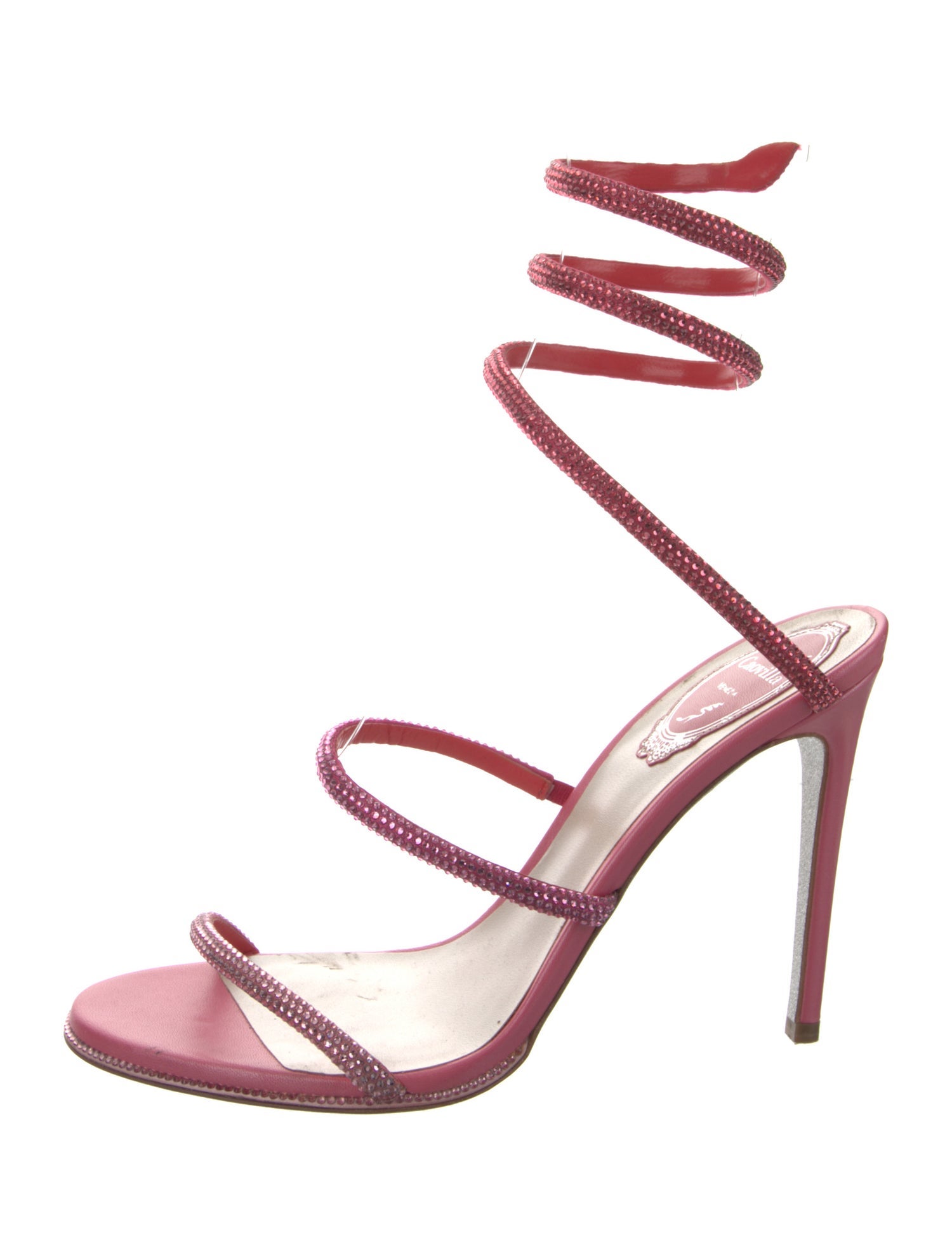 René Caovilla Crystal Crystal Embellishments Sandals