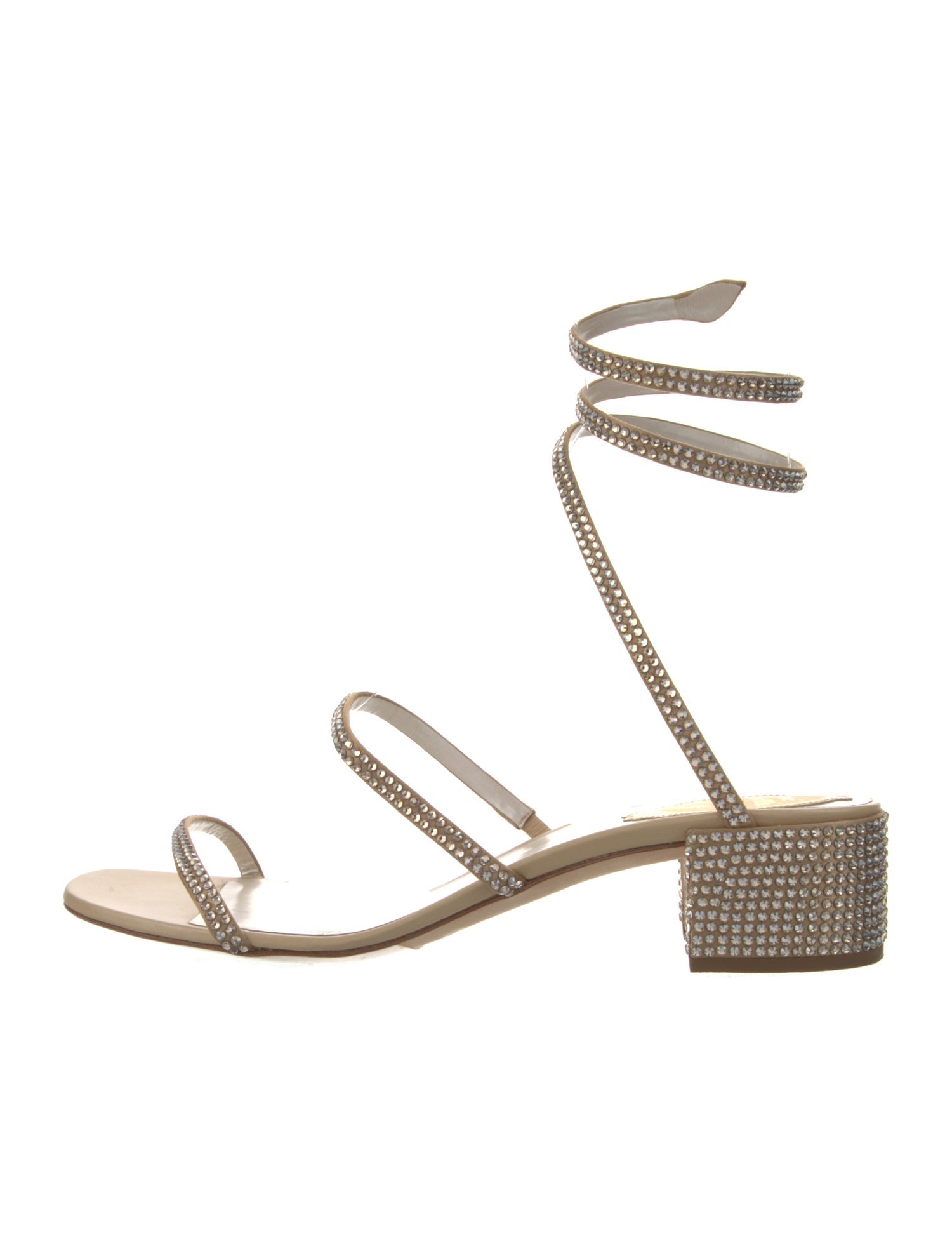 René Caovilla Crystal Crystal Embellishments Sandals