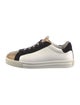 René Caovilla Leather Colorblock Pattern Sneakers