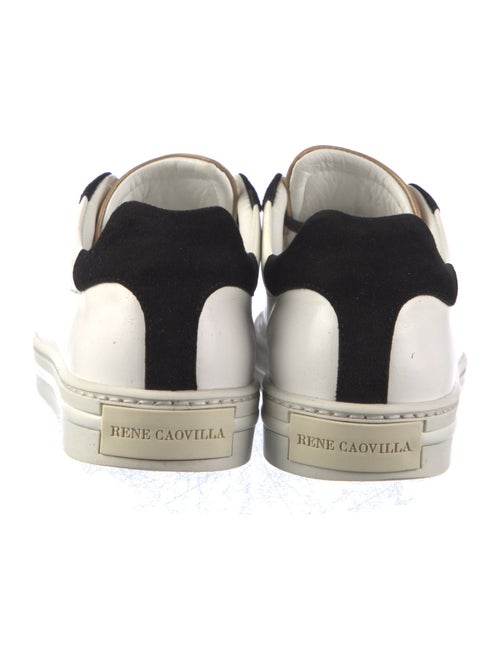 René Caovilla Leather Colorblock Pattern Sneakers