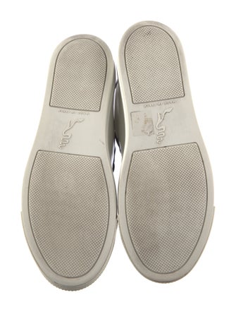 René Caovilla Leather Colorblock Pattern Sneakers