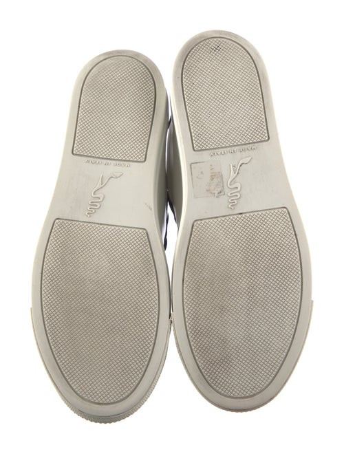 René Caovilla Leather Colorblock Pattern Sneakers