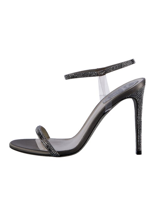 René Caovilla Crystal Crystal Embellishments Slingback Sandals
