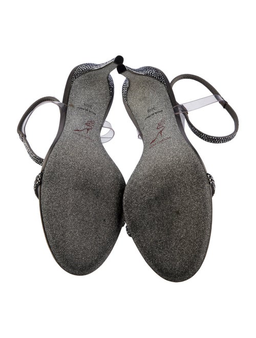 René Caovilla Crystal Crystal Embellishments Slingback Sandals