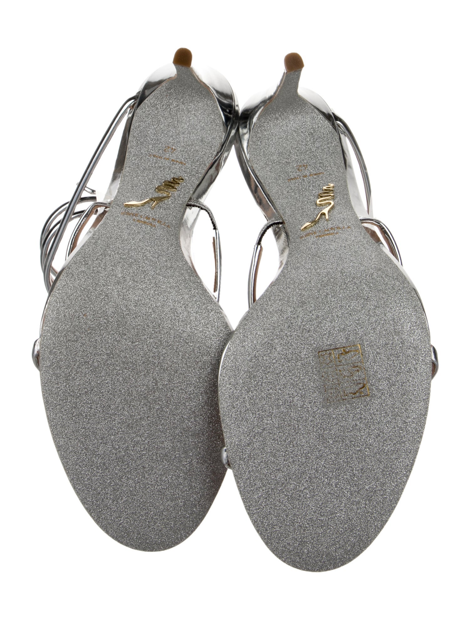 René Caovilla Leather Sandals