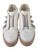 René Caovilla Leather Crystal Embellishments Sneakers