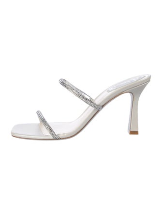 René Caovilla Crystal Crystal Embellishments Slides