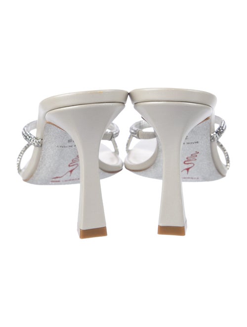 René Caovilla Crystal Crystal Embellishments Slides