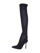 René Caovilla Cashmere Crystal Embellishments Sock Boots