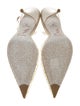 René Caovilla Crystal Embellishments Slingback Pumps