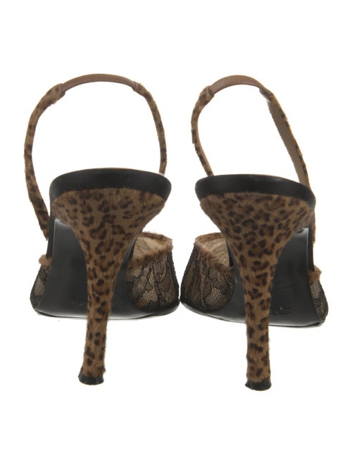 René Caovilla Mesh Slingback Pumps