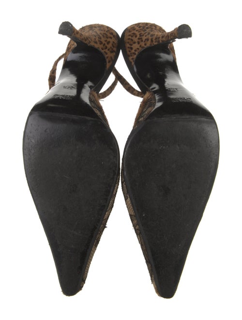 René Caovilla Mesh Slingback Pumps