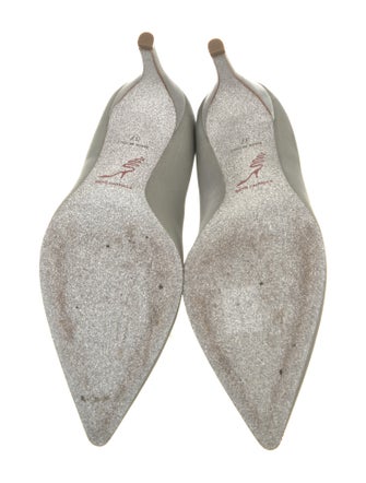 René Caovilla Satin Crystal Embellishments Pumps