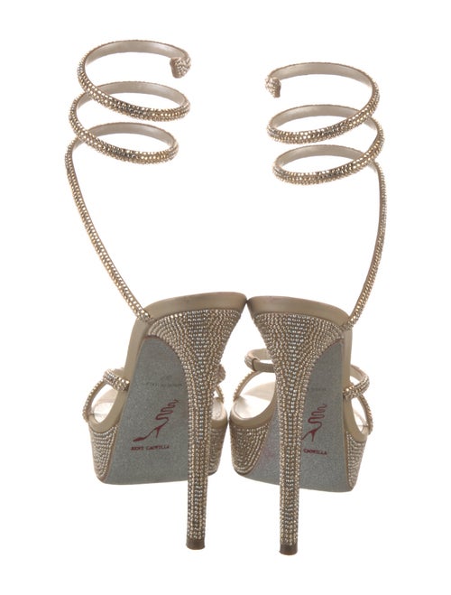 René Caovilla Crystal Crystal Embellishments Sandals
