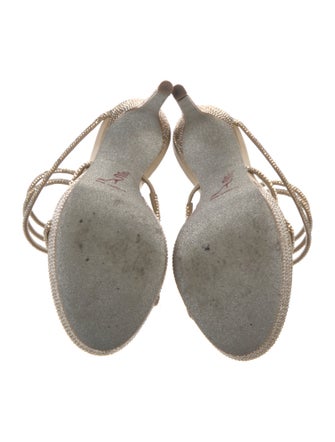 René Caovilla Crystal Crystal Embellishments Sandals