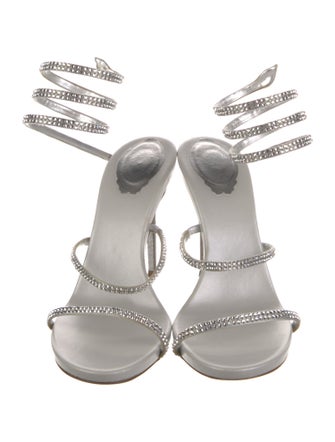 René Caovilla Crystal Crystal Embellishments Sandals