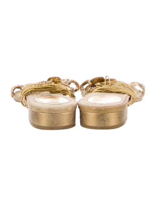 René Caovilla Leather Gladiator Sandals