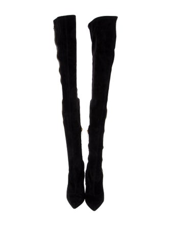 René Caovilla Suede Sock Boots