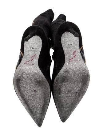 René Caovilla Suede Sock Boots