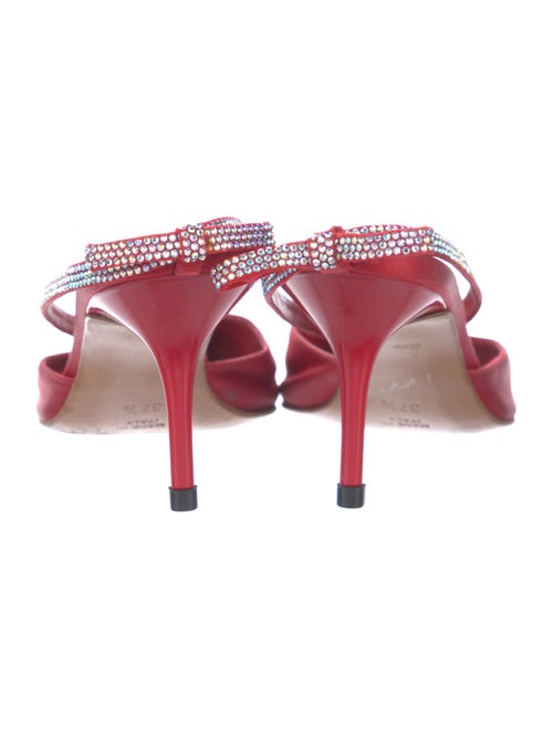 René Caovilla Satin Mules