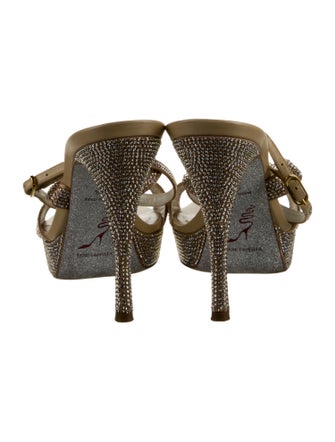 René Caovilla Leather Sandals