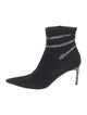 René Caovilla Suede Crystal Embellishments Sock Boots