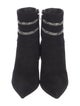 René Caovilla Suede Crystal Embellishments Sock Boots