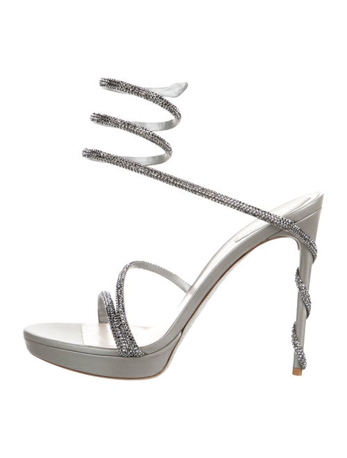 René Caovilla Crystal Crystal Embellishments Sandals