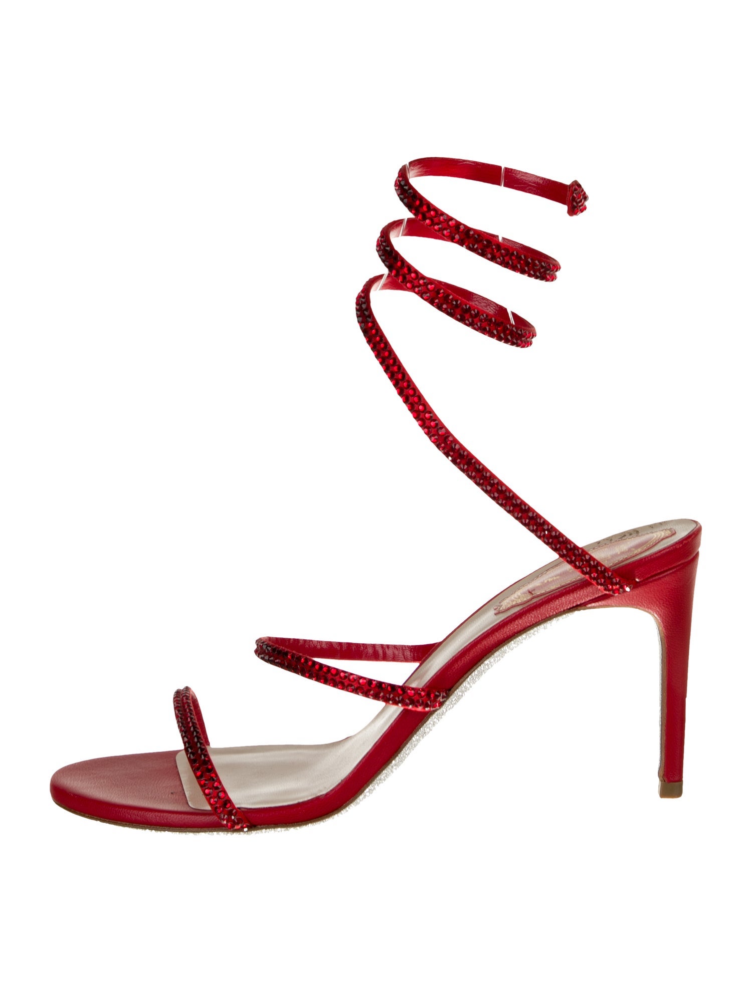 René Caovilla Crystal Crystal Embellishments Sandals