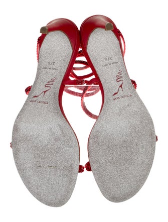 René Caovilla Crystal Crystal Embellishments Sandals