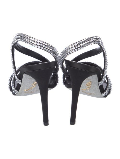 René Caovilla Crystal Studded Accents Slingback Sandals